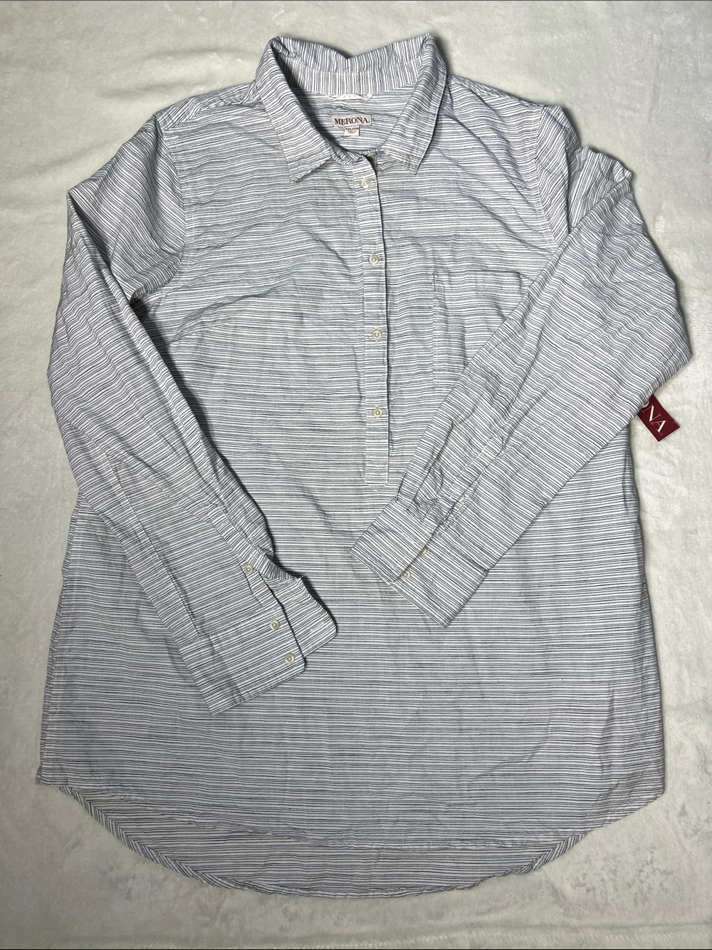 Merona Women Long Sleeve Button Shirt Relaxed Fit 2XL NWT